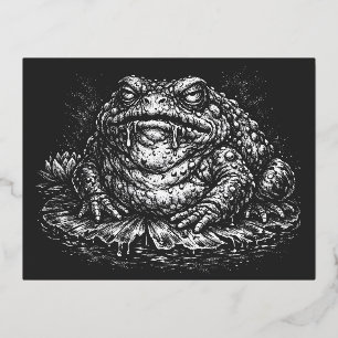 Carte Postale De Vacances En Aluminium Sigil du Crapaud Hanté par BurnsInHell