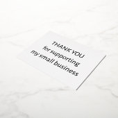 Carte Postale De Vacances En Aluminium Small Business Thank You Postcard | Insert (Rotation)