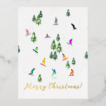 Snowboarder Snowboard Illustration Noël