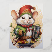 Carte Postale De Vacances En Aluminium Souris de Noël 2 (Recto)