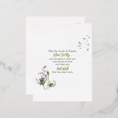 Carte Postale De Vacances En Aluminium Souvenir de Dandelion (Recto/Verso)