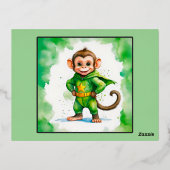 Carte Postale De Vacances En Aluminium Super singe (Verso)