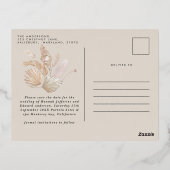 Carte Postale De Vacances En Aluminium Teracotta pampas en terre cuite moderne (Verso)