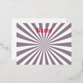 Carte Postale De Vacances En Aluminium Thunder_Cove de Starburst Abstrait (Recto/Verso)