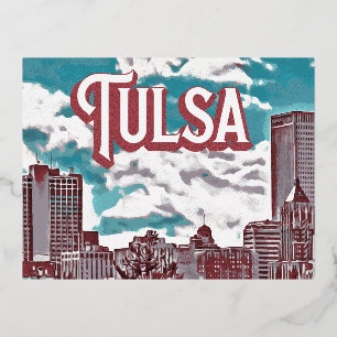 Carte Postale De Vacances En Aluminium Tulsa Oklahoma