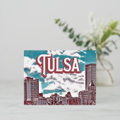 Carte Postale De Vacances En Aluminium Tulsa Oklahoma (Debout devant)