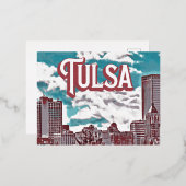 Carte Postale De Vacances En Aluminium Tulsa Oklahoma (Recto/Verso)