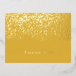 Carte Postale De Vacances En Aluminium Tumeric et feuille d'or jaune remerciement de mari