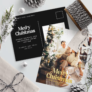 Carte Postale De Vacances En Aluminium Typographie botanique moderne et élégante