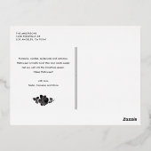 Carte Postale De Vacances En Aluminium Typographie moderne audacieuse Black Happy Hallowe (Verso)