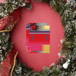 Carte Postale De Vacances En Aluminium un tableau d'une femme en robe rose