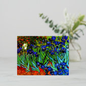 Carte Postale De Vacances En Aluminium Van Gogh - Irises (Debout devant)