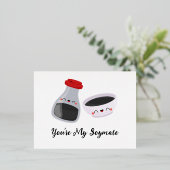 Carte Postale De Vacances En Aluminium Vous êtes My Soymate, Soy Sauce (Debout devant)