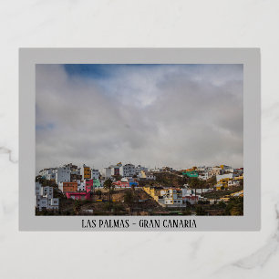 Carte Postale De Vacances En Aluminium Vue de la ville sur Las Palmas