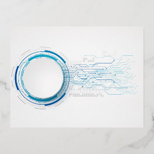 Carte postale de vacances en papier d'aluminium