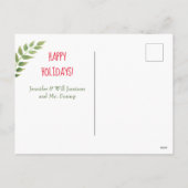 Carte postale de vacances Fox Woodland Design (Dos)