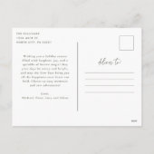 Carte postale de vacances Green This is Joy (Dos)