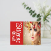 Carte postale de vacances / Invitation (Debout devant)