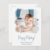 Carte postale de vacances joyeuses sur la côte - A (Devant / Derrière)