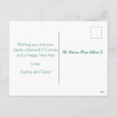 Carte postale de vacances Mele Kalikimaka (Dos)