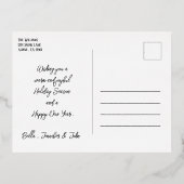 Carte postale de vacances personnalisée avec photo (Verso)