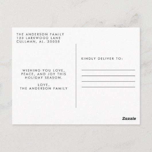 Carte Postale de Vacances Photo (Dos)