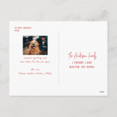 Carte postale de vacances photo avec écriture neig (Dos)