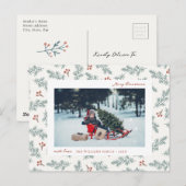 Carte postale de vacances photo moderne (Devant / Derrière)