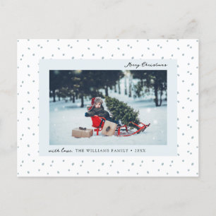 Carte postale de vacances photo neige