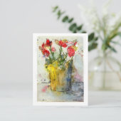 Carte postale de vacances Poinsettia (Debout devant)