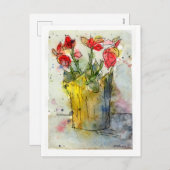 Carte postale de vacances Poinsettia (Devant / Derrière)