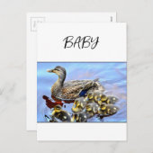 Carte postale de vacances pour bébé (Devant / Derrière)