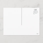 Carte postale de vacances pour chien PEACE Chow (Dos)