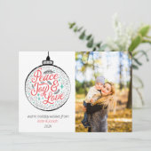 Carte postale de vacances pour la paix, la joie et (Debout devant)