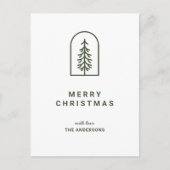 Carte postale de vacances pour pin minimal (Devant)