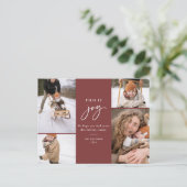 Carte postale de vacances Red This is Joy (Debout devant)