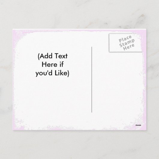 Carte postale de vacances rose et or heureux (Dos)