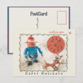 Carte postale de vacances Rudolph & Friends (retou (Devant / Derrière)