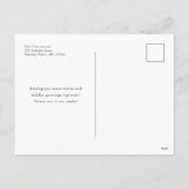 Carte postale de vacances Sage Poinsettia (Dos)