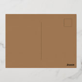 Carte postale de vacances Zebra's in the Wild Foil (Verso)