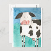 Carte postale de vache (Devant / Derrière)