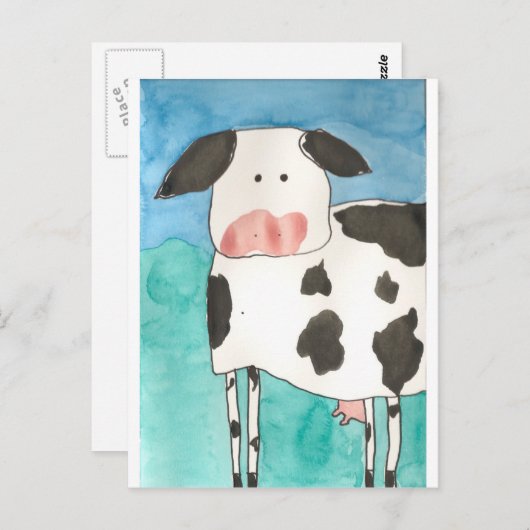 Carte postale de vache (Devant / Derrière)