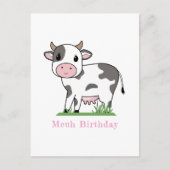 Carte postale de vache mignonne  (Devant)