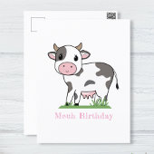 Carte postale de vache mignonne 