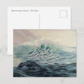 Carte postale de Vague de gratitude douce (Devant / Derrière)