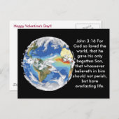 Carte postale de Valentine de 3h16 de John (Devant / Derrière)