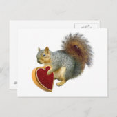 Carte postale de Valentine d'écureuil (Devant / Derrière)