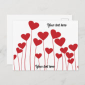 Carte postale de Valentine - personnaliser texte (Devant / Derrière)