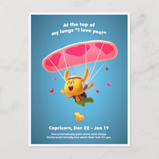 Carte postale de Valentine pour Capricorn (Devant)