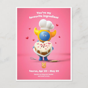 Carte postale de Valentine pour Taurus